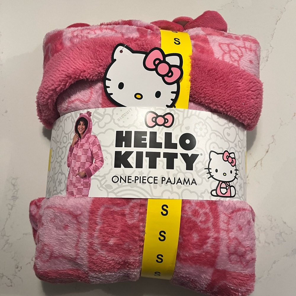 Hello Kitty Pink Fleece One Piece Pajama